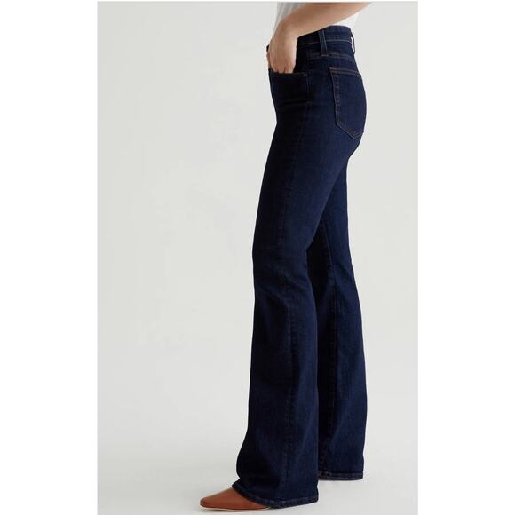 AG Adriano Goldschmied Farrah Boot High Rise Jeans 31x32 Dark Denim Retails $225 - Picture 5 of 12